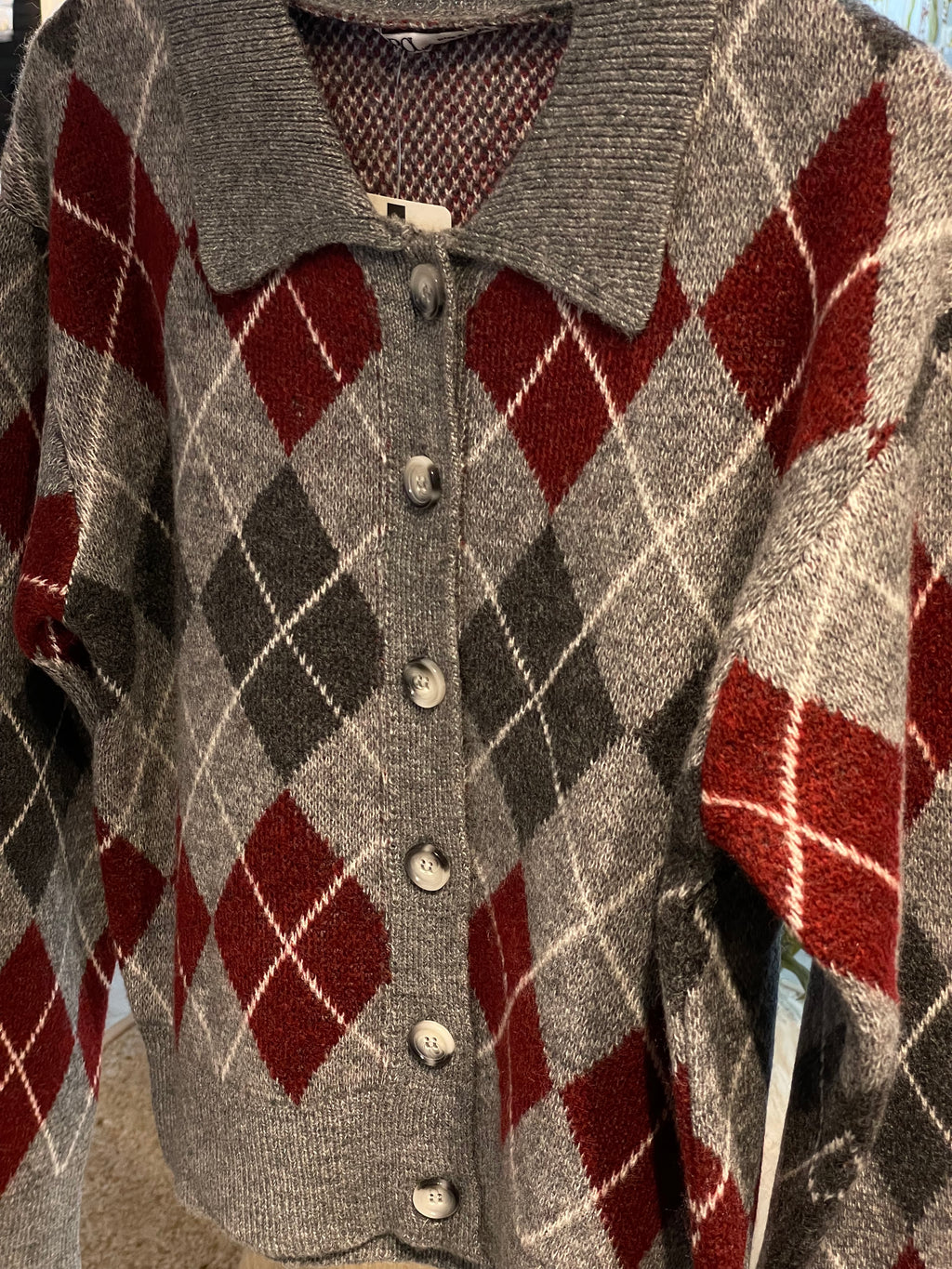 Ekoseli Rahat Kesim Hırka