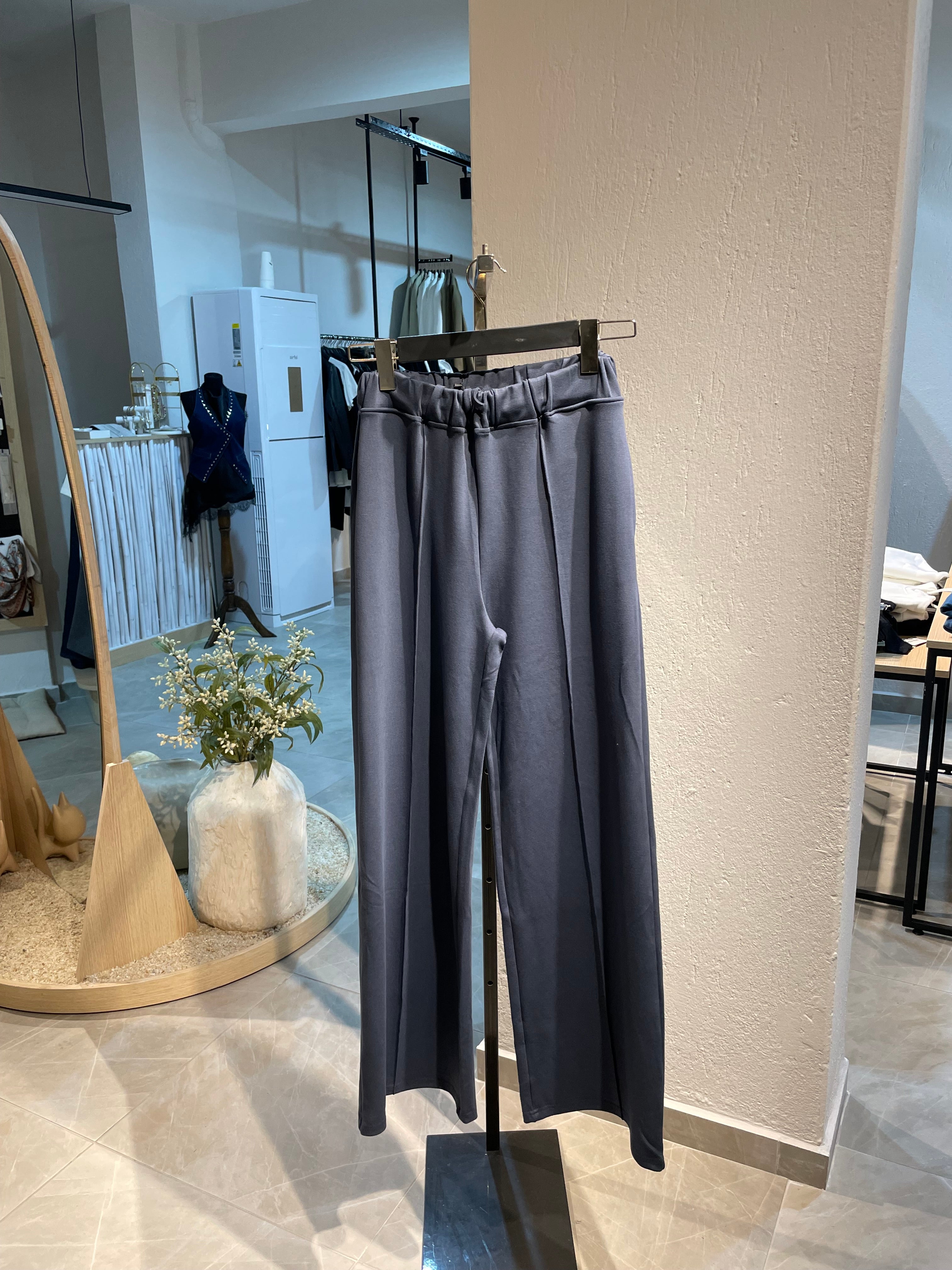 Füme Yüksek Bel Rahat Kesim Eşofman Altı