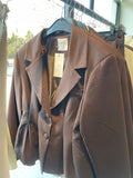 DC Kahverengi Belden Oturtma Blazer Ceket