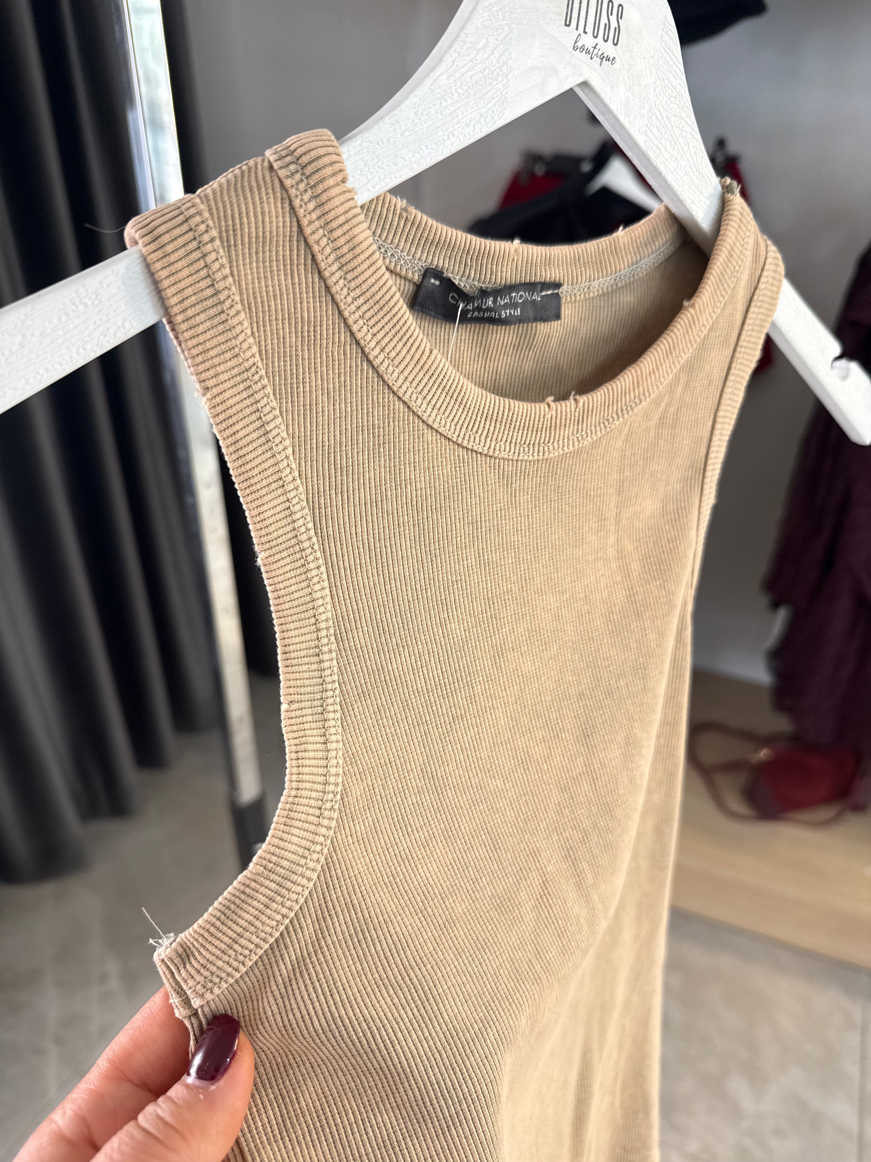 Yıkama Kumaş Crop